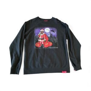 The Marathon Clothing x Slauson Bruce Christmas Santa crewneck sweatshirt
